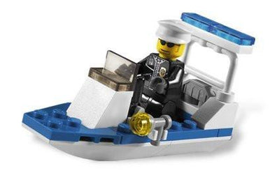 LEGO Set-Police Boat (Polybag)-Town / City / Police-30002-1-Creative Brick Builders